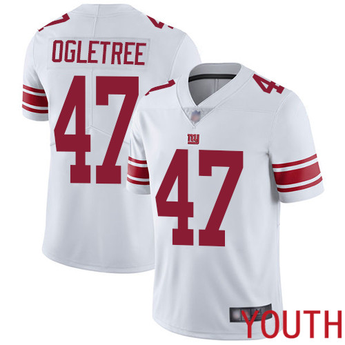 Youth New York Giants #47 Alec Ogletree White Vapor Untouchable Limited Player Football NFL Jersey->youth nfl jersey->Youth Jersey